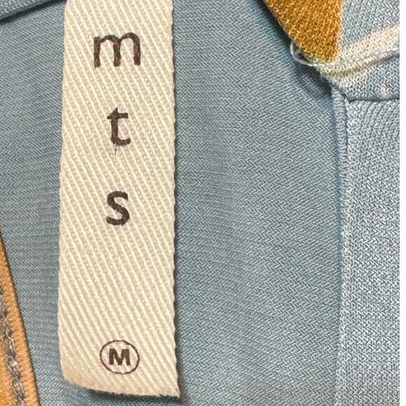 mts Mini Floral Blue Short Sleeve Dress with Pockets Size Medium - Picture 6 of 6